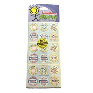 Smilemakers Scratch and Sniff Bubblegum Stickers 90 Pack